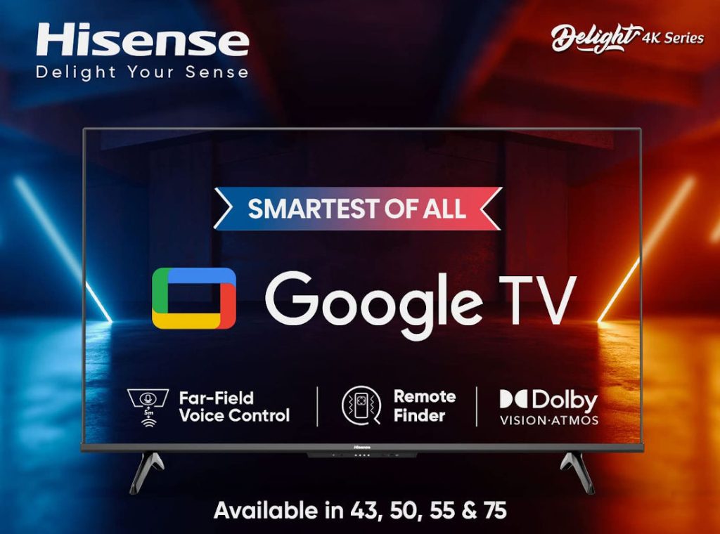 Hisense A6H 4K TVs With Google TV Dolby Vision Dolby Atmos Launched in India