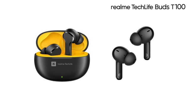 Realme TechLife Buds T100 With Bluetooth 5.3 Up To 28h Total Playback ...